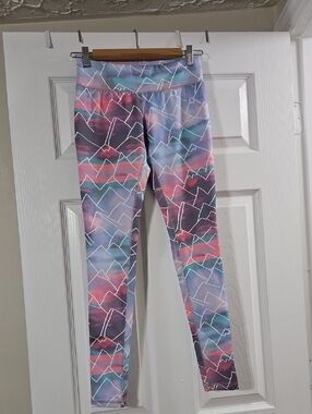 Mossimo Supply Co. Pastel Mountain-Print Leggings - Pink, Blue, Purple